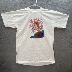 Vintage Murina Shirt Adult One Size White Oversized Sleep Shirt Nature 1990s